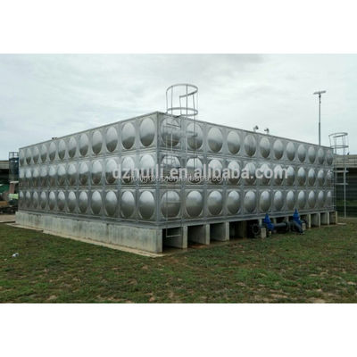 qualité  Water Storage 100000 Liters Welding Stainless Steel Drinking Water Storage Tank SS 304 Food Grade 316 Large Cold Sectional Water Tank usine