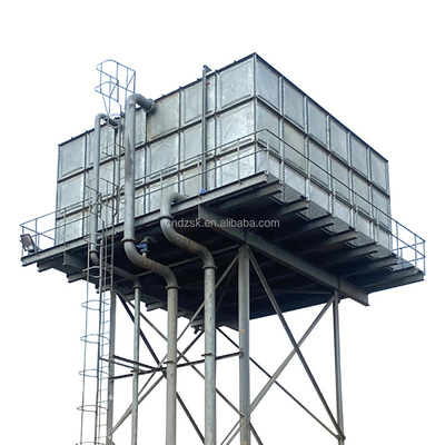 1220mm Assembled Overhead Water Storage 1220mm HDG Agriculture Pressed Steel 50m3 Water Tank