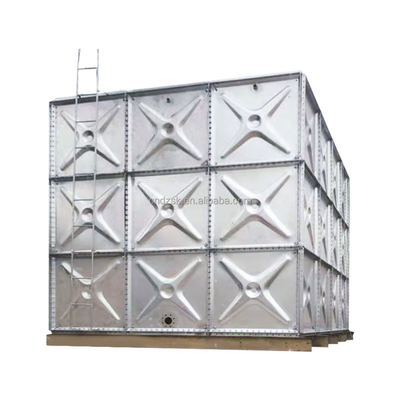 Water Storage 50m3 Bolted Assembled Pressed Panel Sectional Galvanized Steel Water Tank
