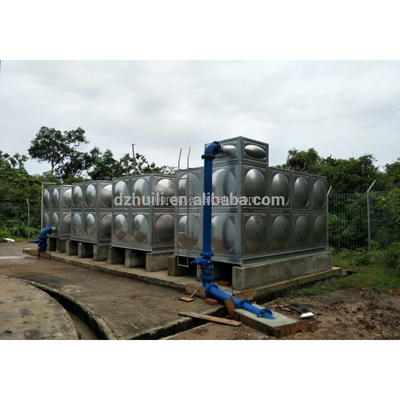 High Quality Drinking Water Spray Paint Steel Square Water Storage Tank 1000 Liter