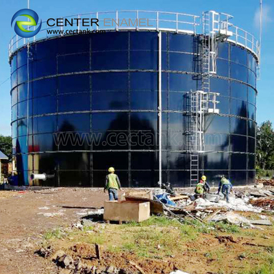 Factory bolted glass fused to steel water storage